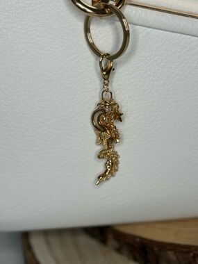 Gold Celestial Charm Keychain - Women Accessories